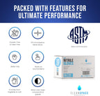CLEAN SPACE PROJECT Black Nitrile Cooking Gloves, Heavy Duty 5.5 Mil, Disposable Food Grade, Latex Free Powder Free
