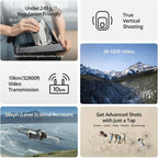 DJI Mini 3, Drones with Camera for Adults 4K, 38-min Flight Time, up to 32800ft (10km) Video Transmission, True Vertical Shooting, GPS Auto Return Integrated, Mini Drone with Camera for Beginners