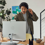 HP All in One Desktop Computer 27 Inch  AMD Ryzen 5 7520U  AMD Radeon Graphics  16GB DDR5  1TB SSD  FHD (1920 x 1080) Anti-glare Touchscreen  Wi-Fi 6  Windows 11 Pro  Headphone and Mouse Accessory Kit