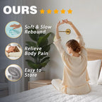 SAPHREAS Memory Foam Mattress Topper King Size, Back Pain & Pressure Relief, 3" Cooling Gel Memory Foam and 1" Soft Ventilated Mattress Pad Cover, 5-Zone Egg Crate Bed Topper