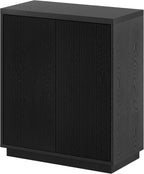 Henn&Hart Alston Accent Cabinet, 28" Wide, Black Grain