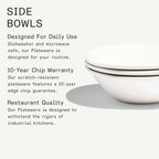 Made In Cookware | Set of 4 | Side Bowls | White | Porcelain | Crafted in England