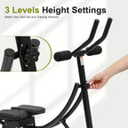 Ab Trainer Abdominal Workout Machine Shaper with LED Monitor Waist Cruncher Core Toner Workout Equipment for Women