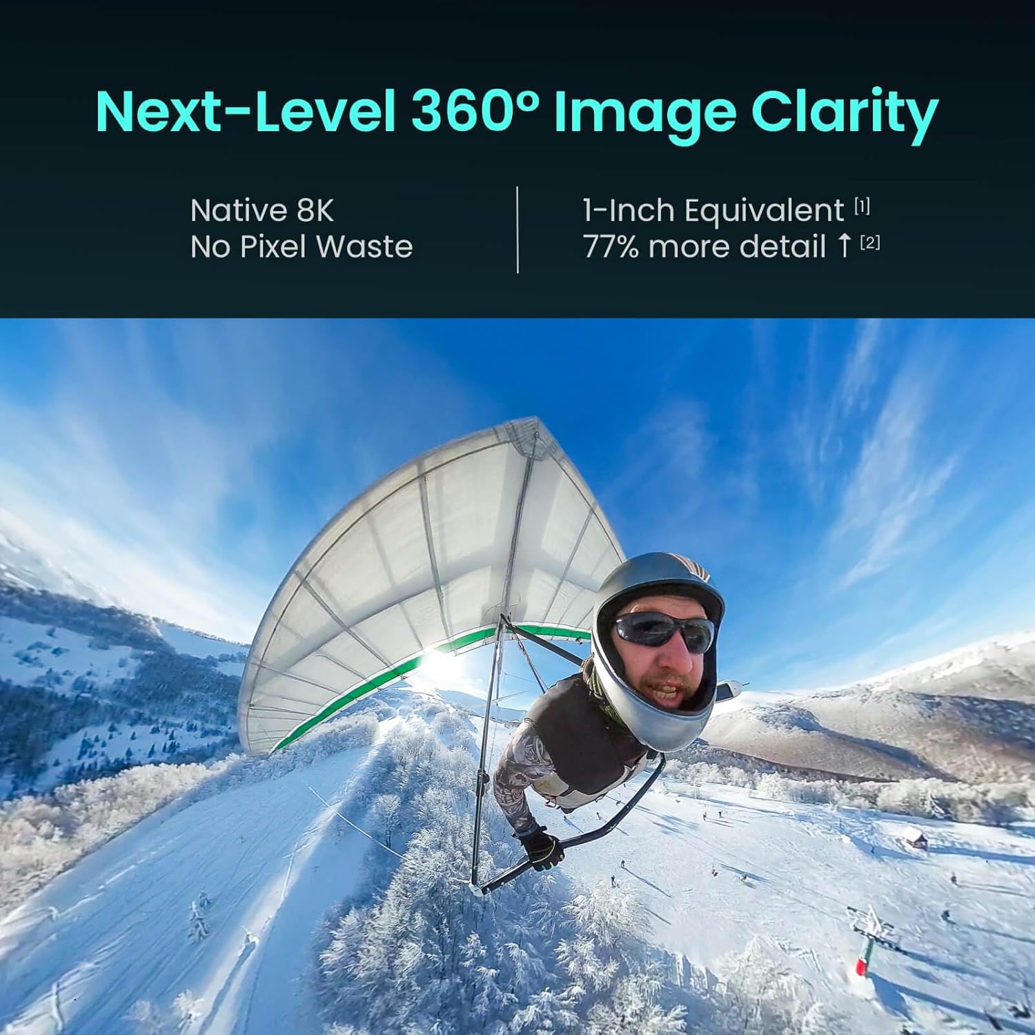 Xtra 360 Camera  8K Panoramic Video  1-Inch Sensor Equivalent  100MP High Resolution  Waterproof Action Camera  105GB Built-in Storage  Bullet Time  Broad Compatibility  Vlog