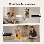 ApoloSign 32 inch FHD Smart Portable TV Gen2  16G +128G Storage  Android 15 OS  15000mAh  Rolling TV on Wheels with Rotatable Touch Screen  Built-in Battery  Full Swivel Rotation  Voice Remote