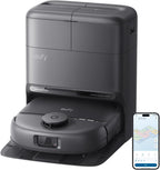 eufy Robot Vacuum C28, HydroJet™ Self-Cleaning Roller Mop, DuoSpiral™ Detangle Brush, 15,000 Pa Turbo High Suction, All-in-One Robot Vacuum