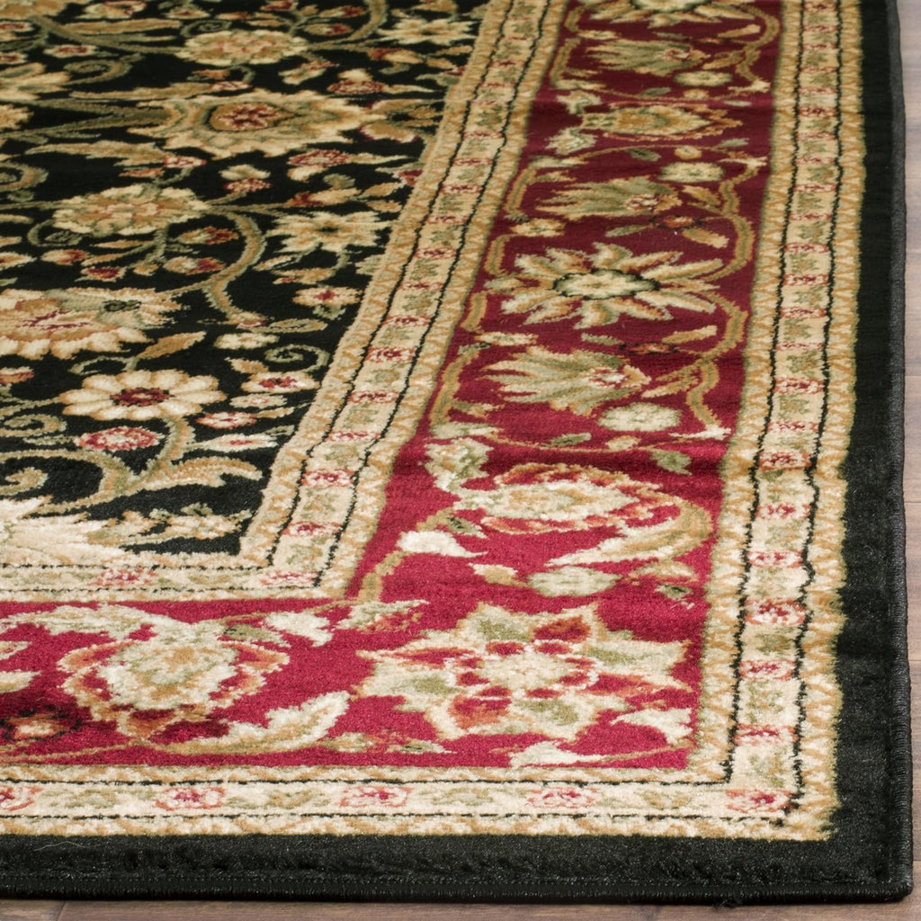 SAFAVIEH Lyndhurst Collection Area Rug - 9' x 12', Black & Red, Traditional Oriental Design, Non-Shedding & Easy Care, Ideal for High Traffic Areas in Living Room, Bedroom (LNH212G)