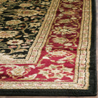 SAFAVIEH Lyndhurst Collection Area Rug - 9' x 12', Black & Red, Traditional Oriental Design, Non-Shedding & Easy Care, Ideal for High Traffic Areas in Living Room, Bedroom (LNH212G)