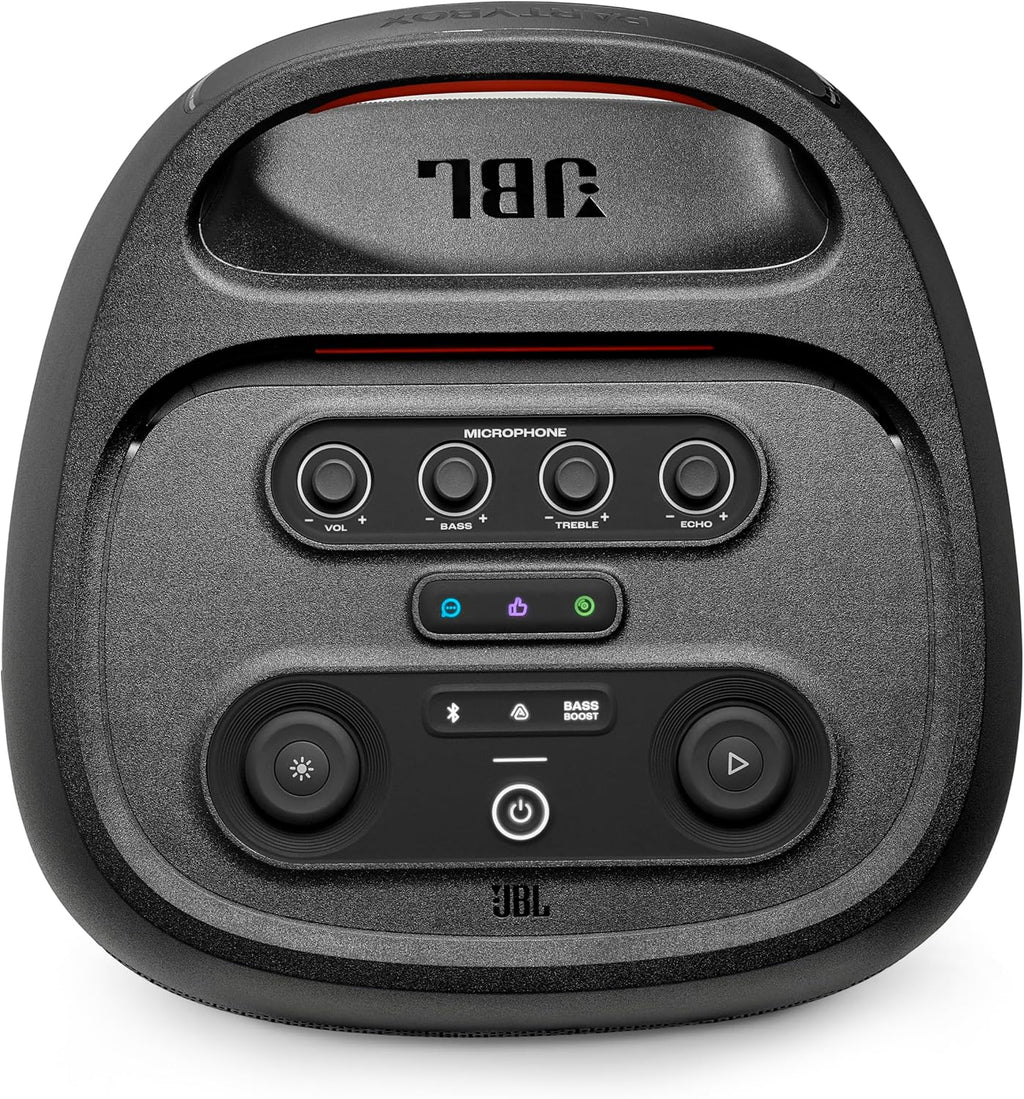 JBL PartyBox 720 - Loudest Battery-Powered Party Speaker with Superior Pro Sound and a Futuristic lightshow  Up to 15 Hours Playtime & IPX4 Splash Proof (Black)