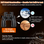 10-30x50 Zoom Binoculars for Adults  High Powered Military Binoculars for Bird Watching Traveling Hunting Concerts with Large View BAK4 FMC Lens Clear Low Light Vision at Night