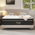 14 Inch Queen Mattress, Hybrid Mattress Queen Size Bed with Gel Memory Foam and Pocket Springs, 365-Night Trial, Pressure Relief Comfy Bed in a Box, CertiPUR-US, Medium Plush