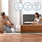 Cool Gel 12 Inch King Mattress Memory Foam Medium Firm, King Size Memory Foam Mattress Cooling, Made in the USA, 12" Depth with Pressure Relief, CertiPUR-US Certified No Fiberglass, CoolGel Bed