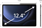 SAMSUNG Galaxy Tab S9 FE+ Plus Android Tablet (12.4” Touchscreen  8GB RAM  256GB Storage  Long Battery Life  S Pen  1 Front Camera + 2 Rear Cameras  Lightweight Durable Design) SM-X610