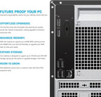 Dell Tower Desktop ECT1250 - Intel 10-core Core Ultra 5 225(Beats Ultra 7 165H)  16GB DDR5 5600MT/s RAM | 512GB M.2 SSD | Wi-Fi 6 | Copilot AI Windows 11 Pro | Wired Keyboard & Mouse | Black