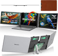 Blackview DCM8 Triple Laptop Screen Extender 15.6" 1080P FHD IPS Portable External Screen Two Cable USB C Travel for 13-17'' Laptop Plug & Play Compatible with Windows/Mac/Chrome OS/Mobile Devices