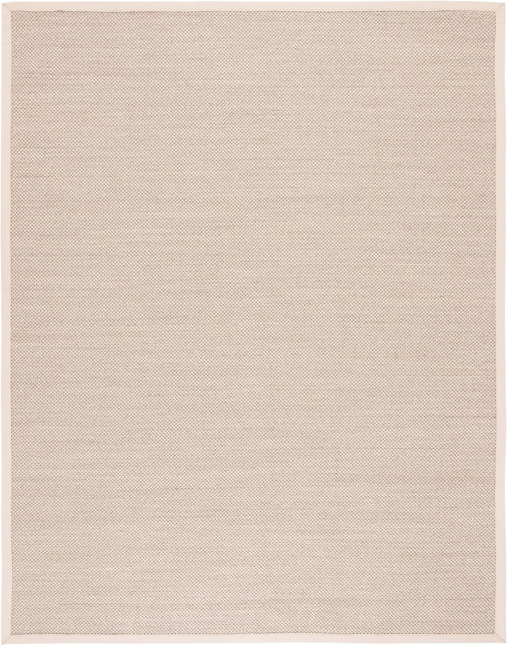 SAFAVIEH Area Rug 10x14 - Natural Fiber Collection - Large - Marble & Beige, Sisal, Woven Design with Border (NF143C)