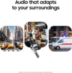 Samsung Galaxy Buds 3 Pro AI True Wireless Bluetooth Earbuds  Noise Cancelling  Sound Optimization  Redesigned Comfort Fit  Silver US Version  Amazon Exclusive  2Yr Warranty