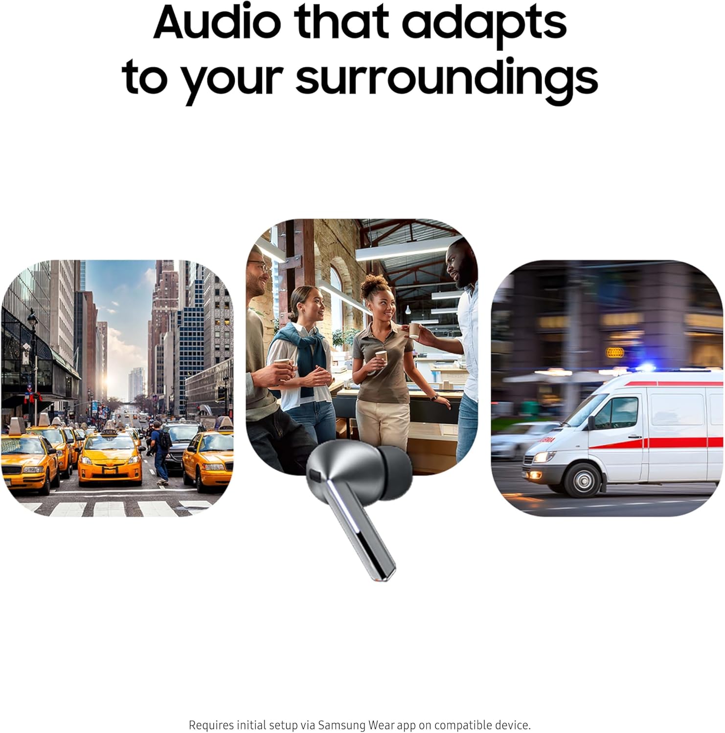 Samsung Galaxy Buds 3 Pro AI True Wireless Bluetooth Earbuds  Noise Cancelling  Sound Optimization  Redesigned Comfort Fit  Silver US Version  Amazon Exclusive  2Yr Warranty