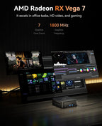 KAMRUI E3B Mini PC with AMD Ryzen 5 7430U (Beat 5500U  up to 4.3GHz)  16GB DDR4 512GB M.2 SSD Mini Computer  Mini Gaming PC with USB Type-C Supports Triple 4K Display  WiFi 6  BT 5.2