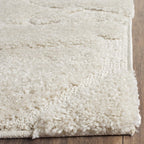SAFAVIEH Area Rug 8x10 - Florida Shag Collection - Large - Cream & Cream, Scroll Design, Non-Shedding & Easy to Clean, High-Low Plush Pile, Ideal for Living Room, Bedroom, Dining Space (SG455-1111)