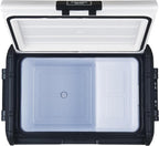 Explorer Bear Urban Series 48QT/45L 12V/24V Portable Battery Powered Electric Cooler Fridge Freezer Powered by LG Compressor (Battery Not Included)