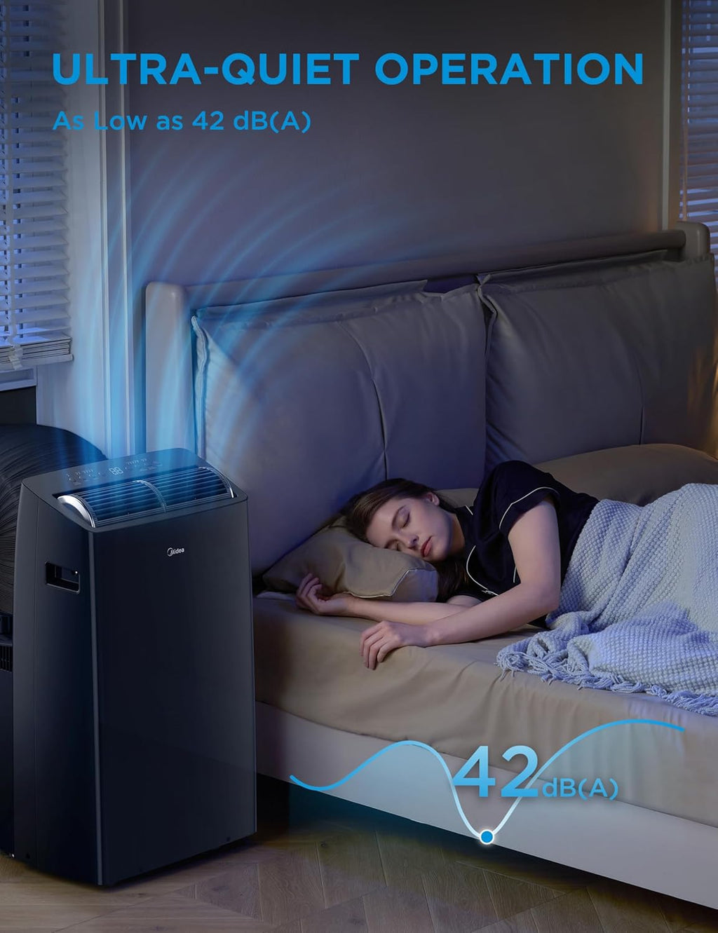 Midea Duo 12,000 BTU (10,000 BTU SACC) High Efficiency Inverter, Ultra Quiet Portable Air Conditioner, Cools up to 450 Sq. Ft., Compatible with Alexa/Google Assistant, Includes Remote