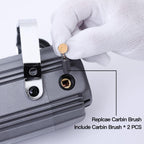 1000W 30000RPM Electric Flex Shaft Rotary Tool Foot Pedal Control Flex Shaft Hanging Grinder Carver Can Forward-Reverse Rotation, Multi-function Kit with Accessories for Carve-Buffing Diy Craft work