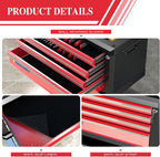 LARBANKE 4-Drawer Tool Box, Portable Tool Box with Lock&Keys,Toolbox with Waterproof and Rust-resistant Countertop,Anti-collision Corner,Special Connection Rods for Stacking with 5/7-Drawer Tool Chest