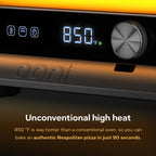 Ooni Volt 2 Electric Indoor Pizza Oven - Versatile Countertop Electric Toaster Oven, Cook 12 Inch Pizzas and More - Charcoal Grey