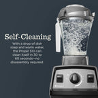 Vitamix Propel Series 510 Blender with Three Blending Programs, Professional-Grade Blender for Smoothies and More, Stainless-Steel Blades, Self-Cleaning Kitchen Appliance, 48 Oz Container, Black