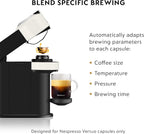 Nespresso Vertuo Next Coffee and Espresso Machine by De'Longhi, White, Compact, One Touch to Brew, Single-Serve Coffee Maker and Espresso Machine