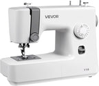 VEVOR Sewing Machine, 18 Stitch Applications, with LED Light and Foot Pedal, Simple Dial Control, Interior Metal Frame, Lightweight and Portable Beginner Sewing Machine for Adults Crafts and Mending