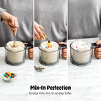 Ninja NC301 CREAMi Ice Cream Maker, for Gelato, Mix-ins, Milkshakes, Sorbet, Smoothie Bowls & More, 7 One-Touch Programs, with (2) Pint Containers & Lids, Compact Size, Perfect for Kids, Silver