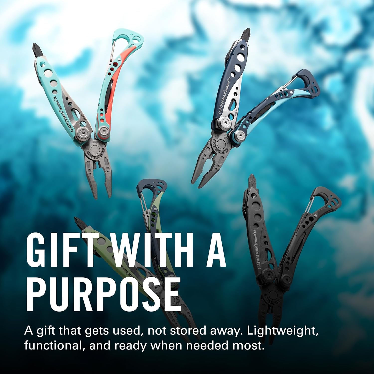 Leatherman, Skeletool CX, 7-in-1 Lightweight, Minimalist Multi-Tool for Everyday Carry, Home, Garden & Outdoors, Guava