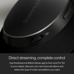 Bowers & Wilkins Px7 S3 Wireless Headphones Over Ear Noise Cancelling  Active Noise Cancelling & Transparency Mode  Hi-Res Sound  Bluetooth  30-Hr Playtime  Quick Charge  Canvas White