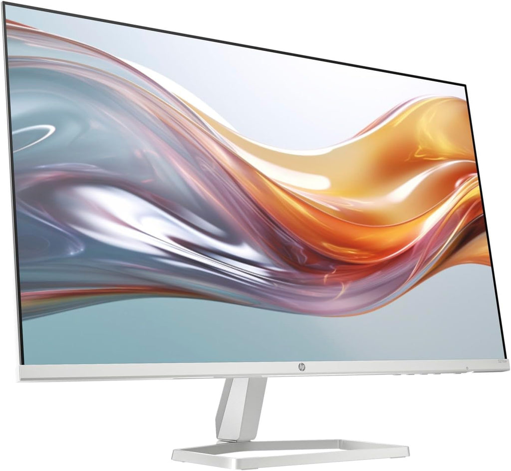 HP 27" FHD IPS (1920x1080) Monitor Bundle with Docztorm Dock  100Hz Refresh Rate  2X HDMI 1.4  1x VGA  Flicker-Free  Anti-Glare  Ideal for Home & Business  White/Silver (2026 Latest Model) (2 Pack)