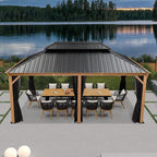 18 Ft. W x 12 Ft. D Metal Patio Gazebo