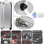 Campfun 899-Piece Household Tool Set with Complete Hand Tools, Mechanic Toolbox Set with Rolling Case, Tool Set for Home/Auto Repair, White