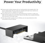 WD19DCS Dell Docking Station Dual Monitor - 4K Display  1 Year Warranty  USB-C Performance Dock with 240W Adapter  Anyhdd HDMI  DisplayPort  USB-C Cables & Cloth (New)