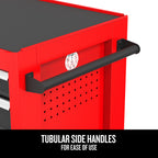 2000 Series 26-in W x 36.5-in H 5-Drawer Steel Rolling Cabinet (Red)