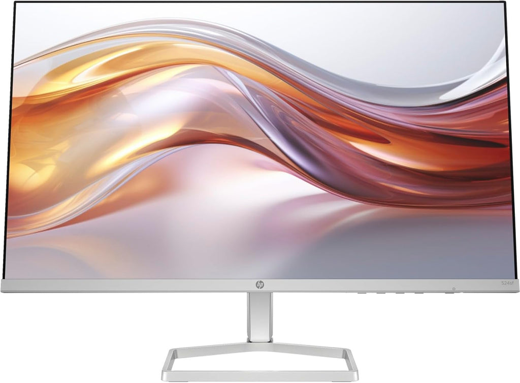 HP 24" 100Hz 300 Nits IPS FHD (1920x1080) Monitor (Replaces M24f) with Docztorm Hub USB Port Expander  Flicker-Free  Adjustable Tilt  1x HDMI 1.4  1x VGA  Black/Silver (2026 Latest Model)