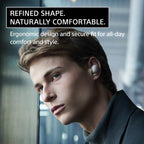 Sony WF-1000XM6 The Best Truly Wireless Noise Cancelling Earbuds (2026 Model)  Bluetooth in-Ear Headphones  with Studio-Quality Sound  Up to 24 Hours of Battery Life  Black
