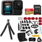 GoPro HERO13 Black - Waterproof Action Camera with 5.3K60 Video  27MP Photo  Bundle with Froggi Extreme Sport 47-pc Accessories Kit  64GB microSD Card (HERO13 Black)