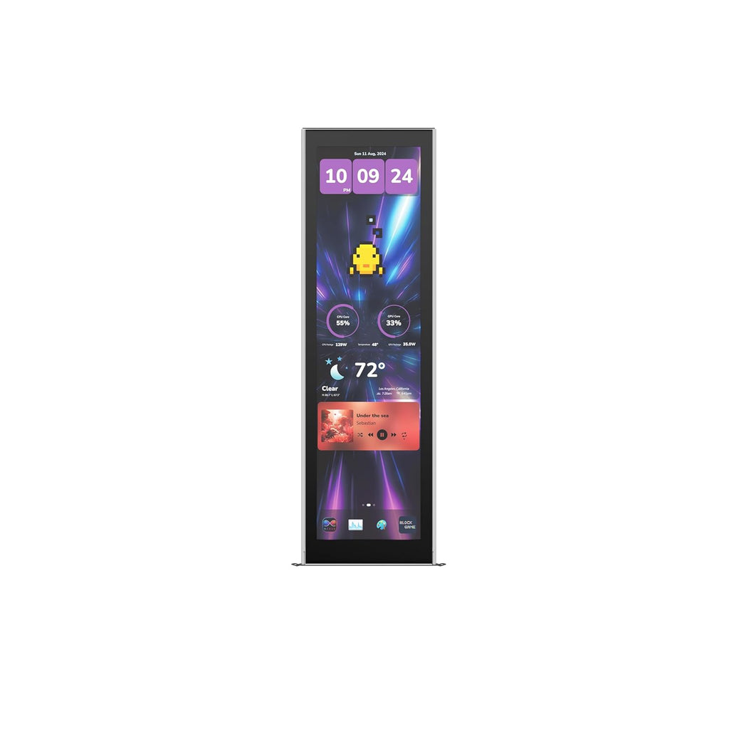 Hyte Y70 Touch Infinite Display Upgrade Screen Kit for PC Case - 14.9" IPS Display - 2.5K Resolution - 60Hz - 10-Point Touch - Pitch Black