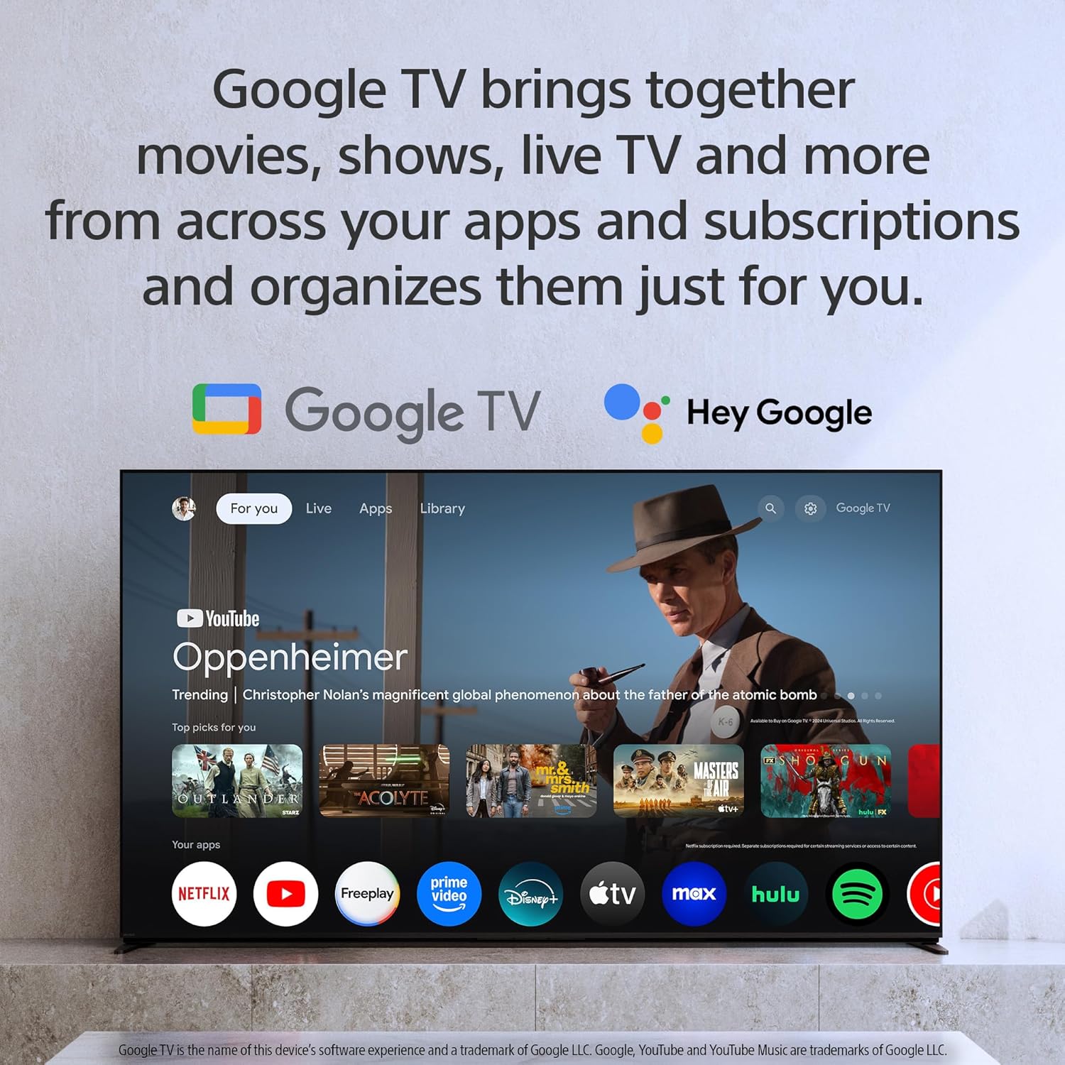 Sony BRAVIA 2 II 55 Inch 4K Ultra HD LED Smart TV with Google TV and Exclusive Features for PlayStation®5 (K-55S20M2)  2025 Model