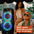 JBL PartyBox 110 - Portable Party Speaker with Built-in Lights  Powerful Sound and deep bass  Black