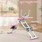 2-in-1 Stair Stepper & Ab Machine, Multi-Function Vertical Climber for Home Gym, Full-Body Cardio & Core Workout Equipment with Adjustable Handlebar, Silent Rollers, 300 LBS Capacity
