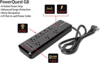 Samsung QN50QN90FAFXZA 50 Inch Neo QLED 4K QN90F Vision AI Smart TV with an AudioQuest G8 8-Outlet USB-A/USB-C AC Power Surge Protector (2025)