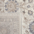 SAFAVIEH Sofia Collection 8' x 10' Ivory/Grey SOF330D Boho Tribal Oriental Distressed Non-Shedding Living Room Dining Bedroom Area Rug