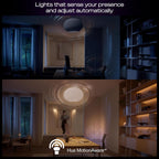 Philips Hue Starter Kit: Bridge Pro + 4 A19 E26 Smart Bulbs, White & Color Ambiance, Dimmable, Smart Light Hub, Works with Apple Home, Alexa, Google, Samsung SmartThings